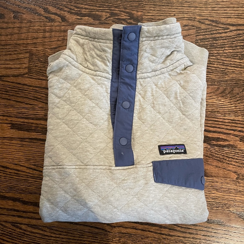 Men’s Patagonia Organic Cotton Snap-T Pullover. Size M